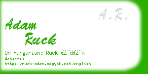 adam ruck business card